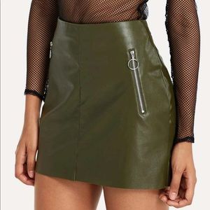 SHEIN Pleather Skirt size M